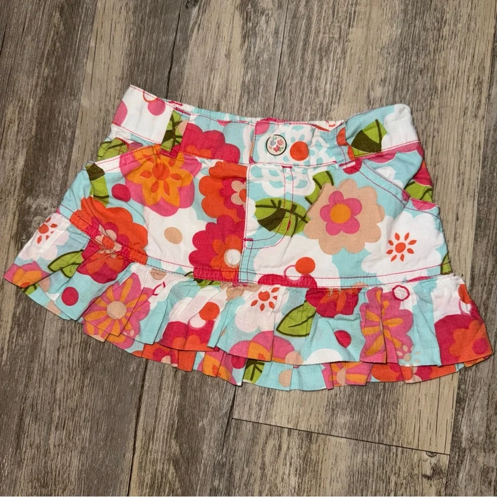 ☀️6/$20☀️ Colorful Floral Kids Skirt